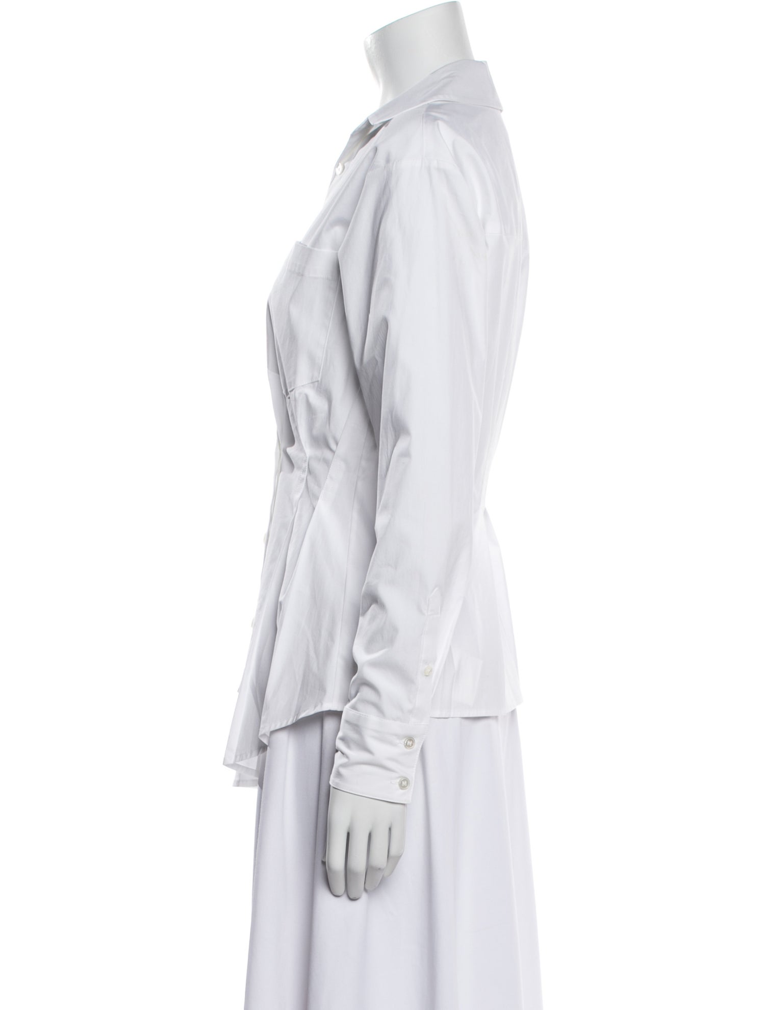 Veronica Beard Long Sleeve Button-Up Top