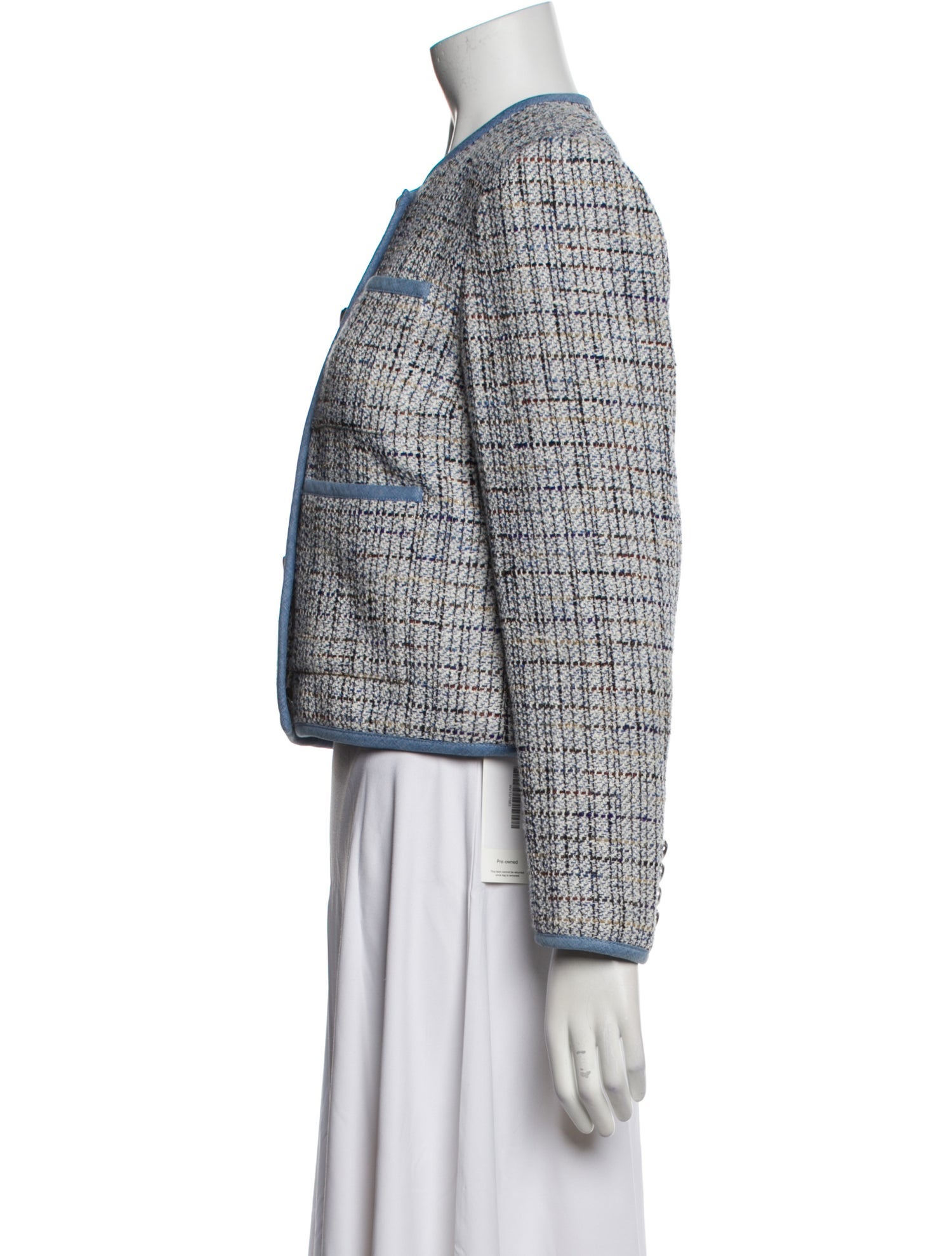 Veronica Beard Tweed Pattern Evening Jacket