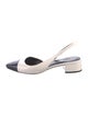 Veronica Beard Leather Slingback Flats