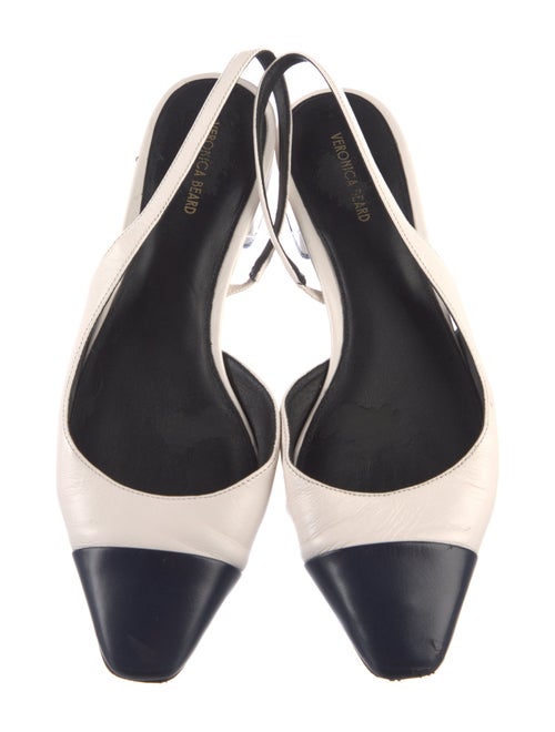 Veronica Beard Leather Slingback Flats