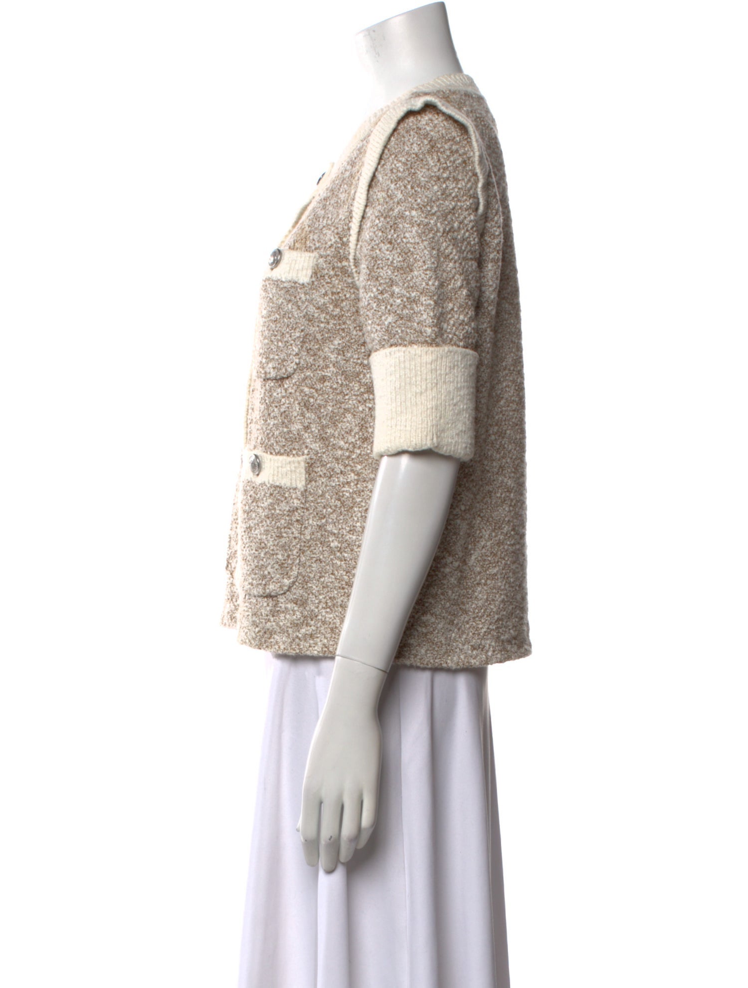 Veronica Beard Striped Scoop Neck Sweater