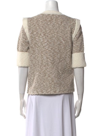 Veronica Beard Striped Scoop Neck Sweater