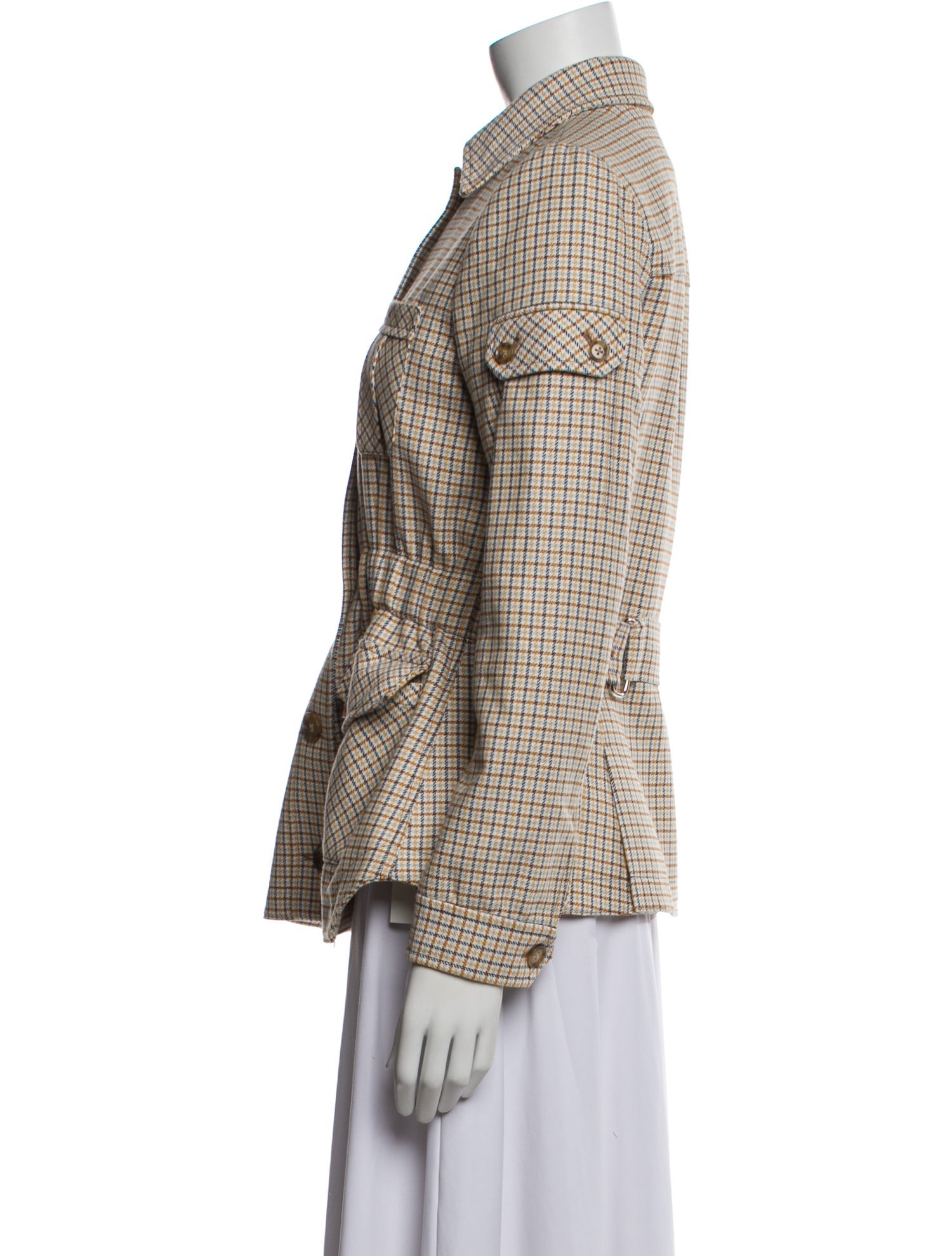 Veronica Beard Plaid Print Blazer