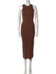Veronica Beard Crew Neck Long Dress