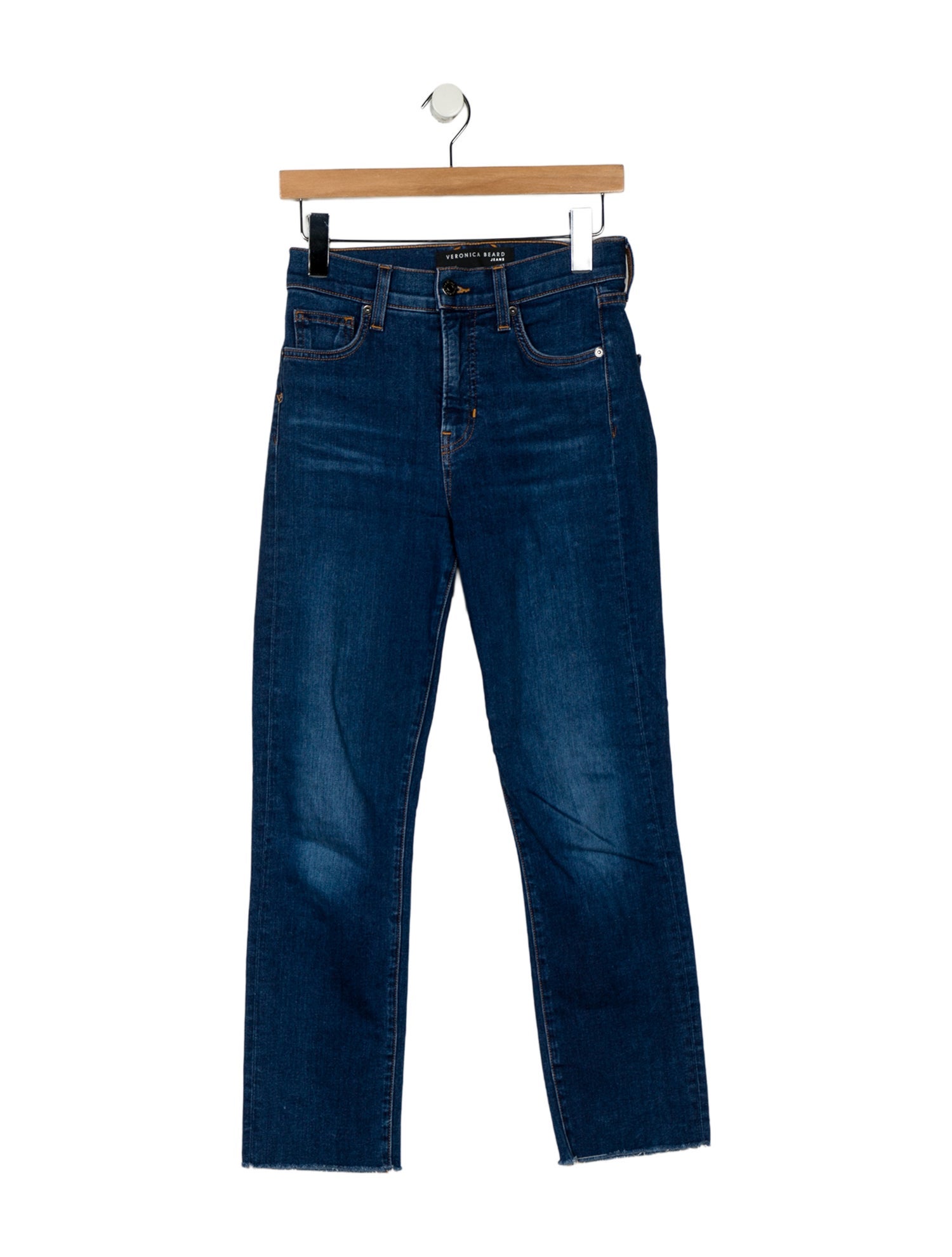 Veronica Beard High-Rise Straight Leg Jeans