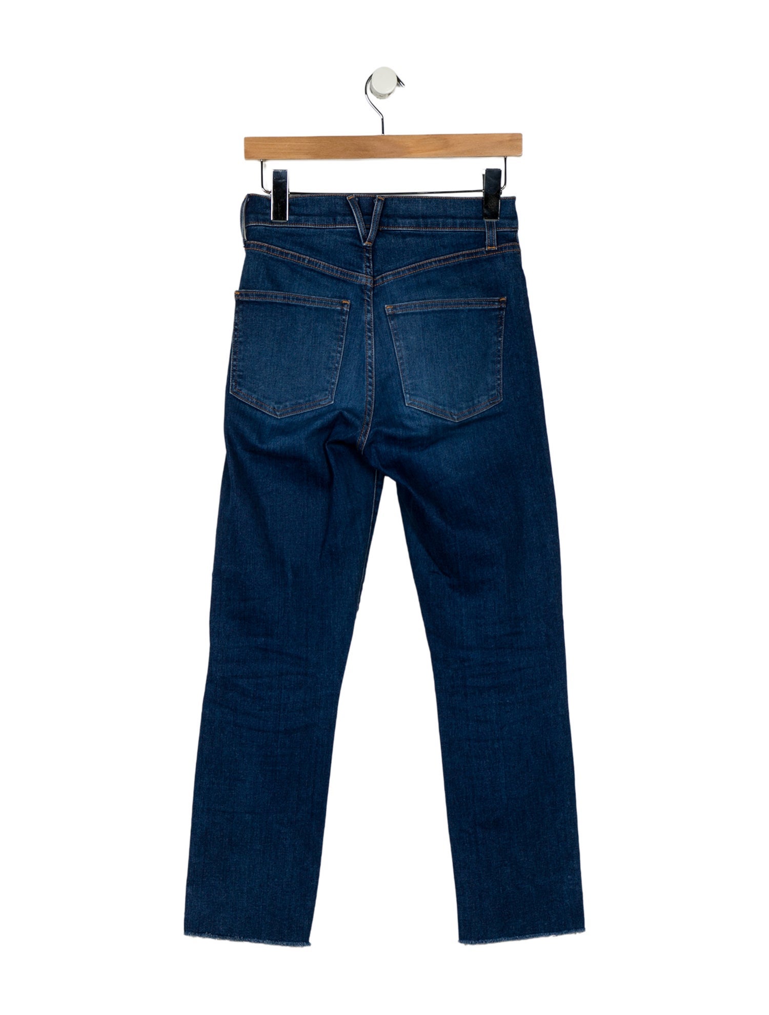 Veronica Beard High-Rise Straight Leg Jeans