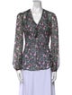 Veronica Beard Silk Floral Print Blouse