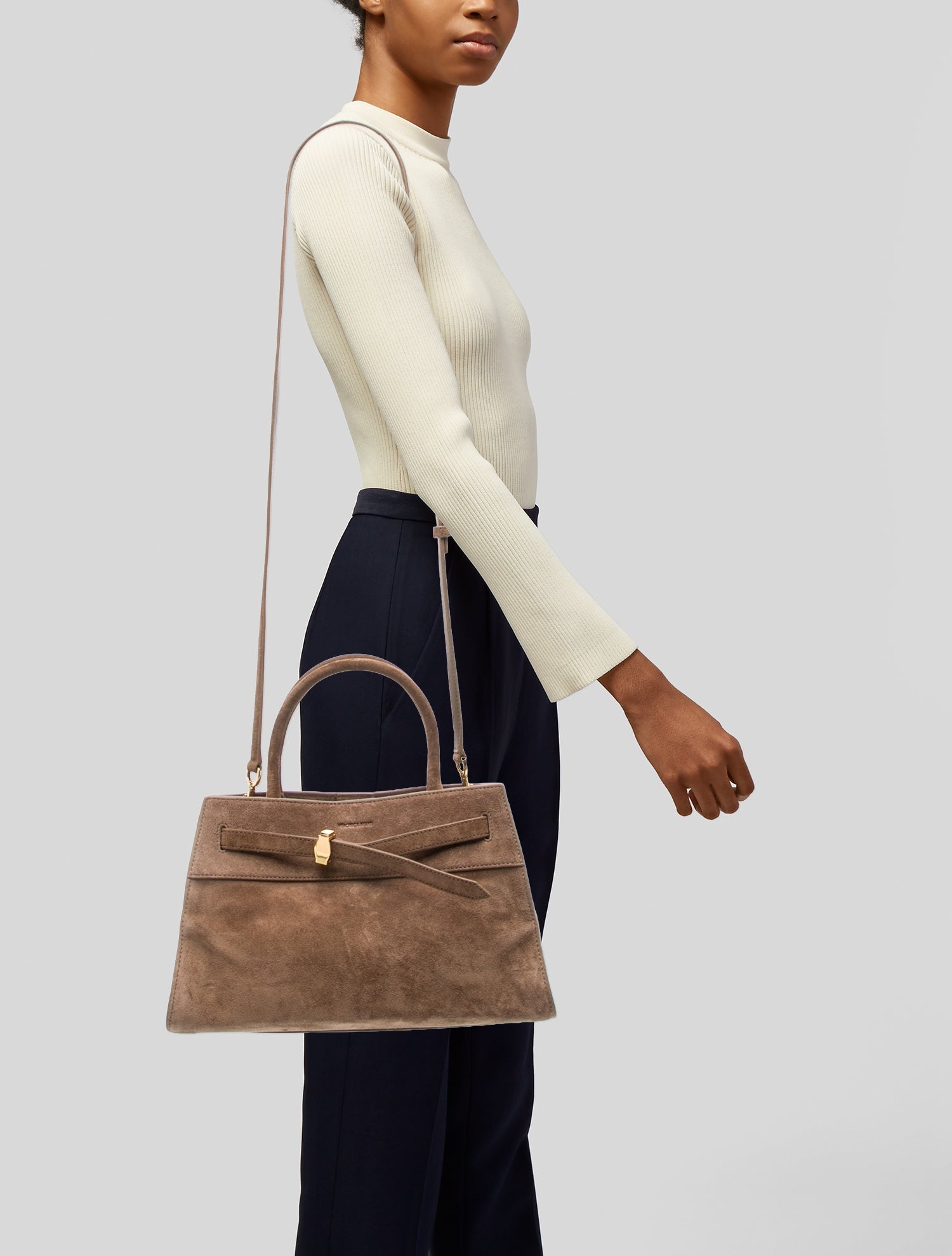 Veronica Beard Suede Shoulder Bag