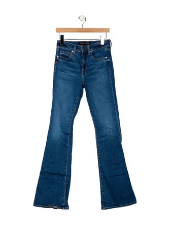 Veronica Beard Mid-Rise Wide Leg Jeans