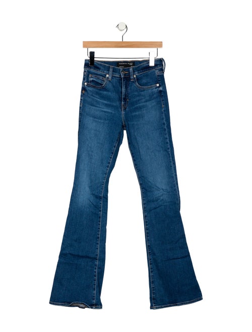 Veronica Beard Mid-Rise Wide Leg Jeans