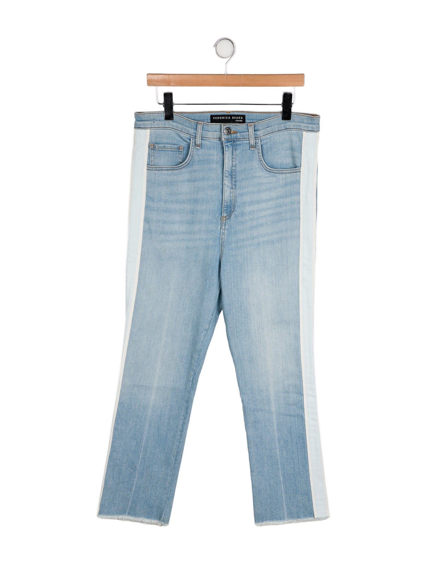 Veronica Beard High-Rise Straight Leg Jeans