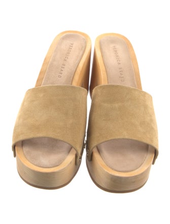 Veronica Beard Suede Studded Accents Slides