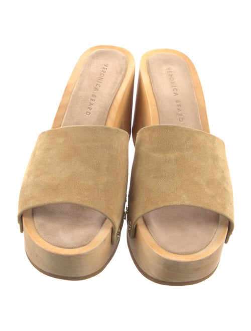 Veronica Beard Suede Studded Accents Slides