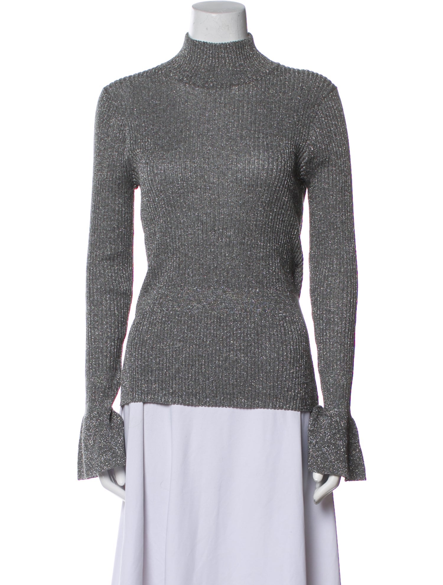 Veronica Beard Turtleneck Long Sleeve Top