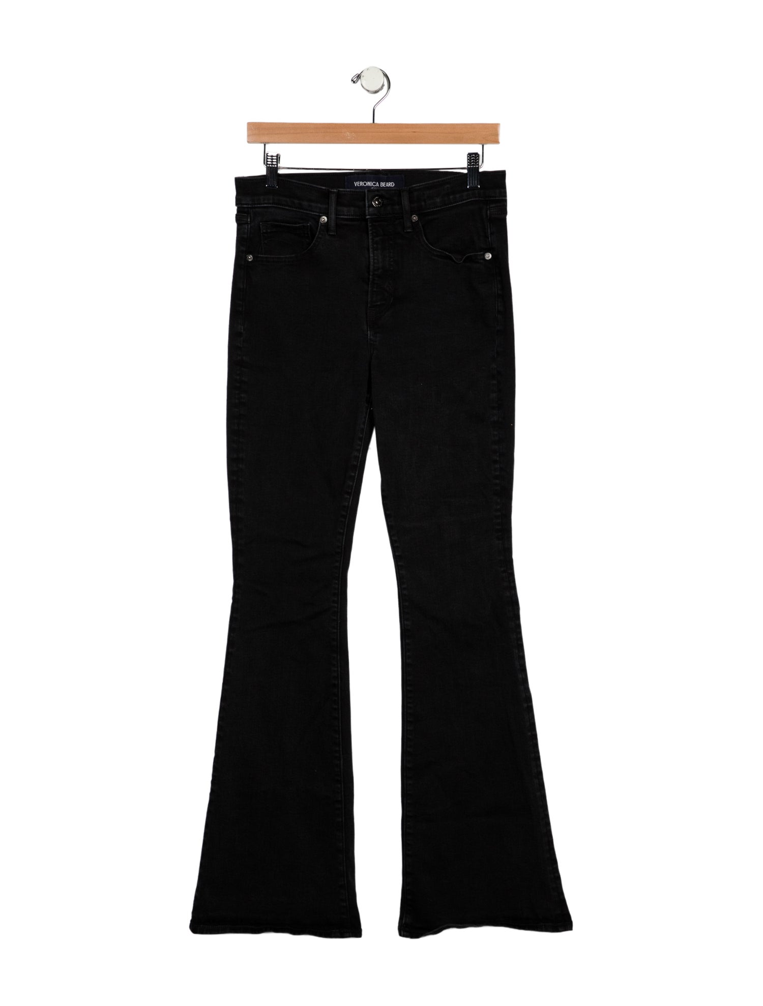 Veronica Beard Mid-Rise Wide Leg Jeans