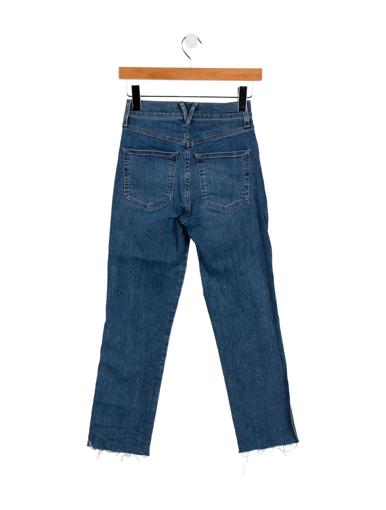 Veronica Beard Mid-Rise Straight Leg Jeans