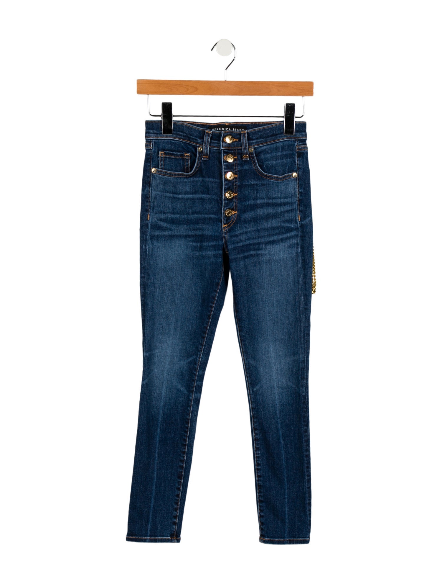 Veronica Beard Mid-Rise Skinny Leg Jeans
