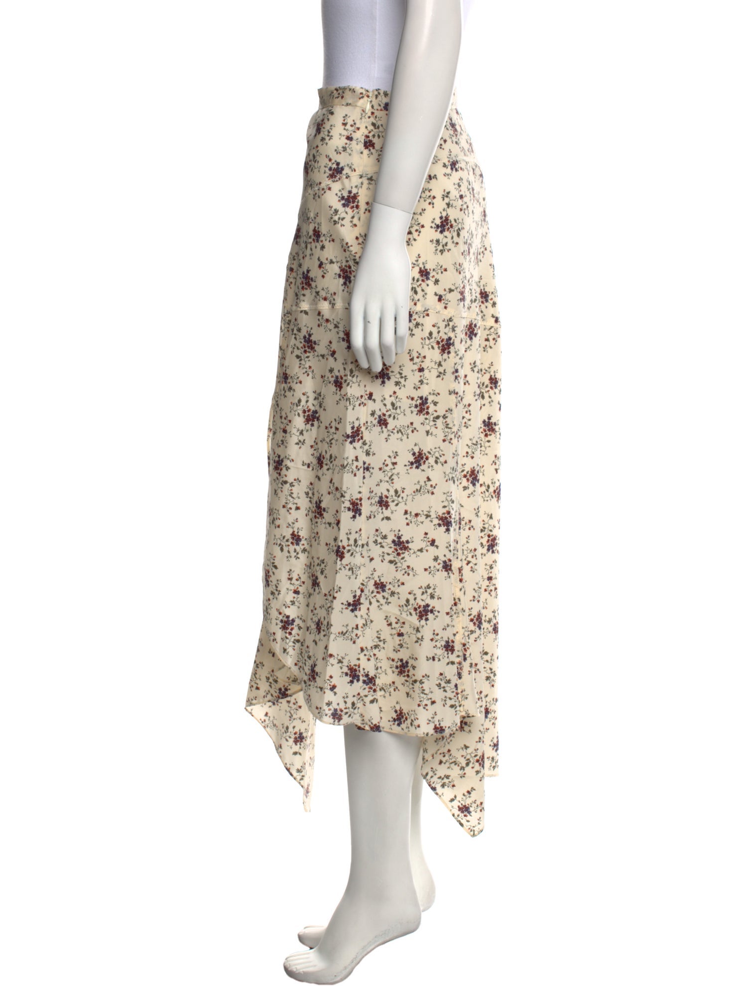 Veronica Beard Silk Midi Length Skirt