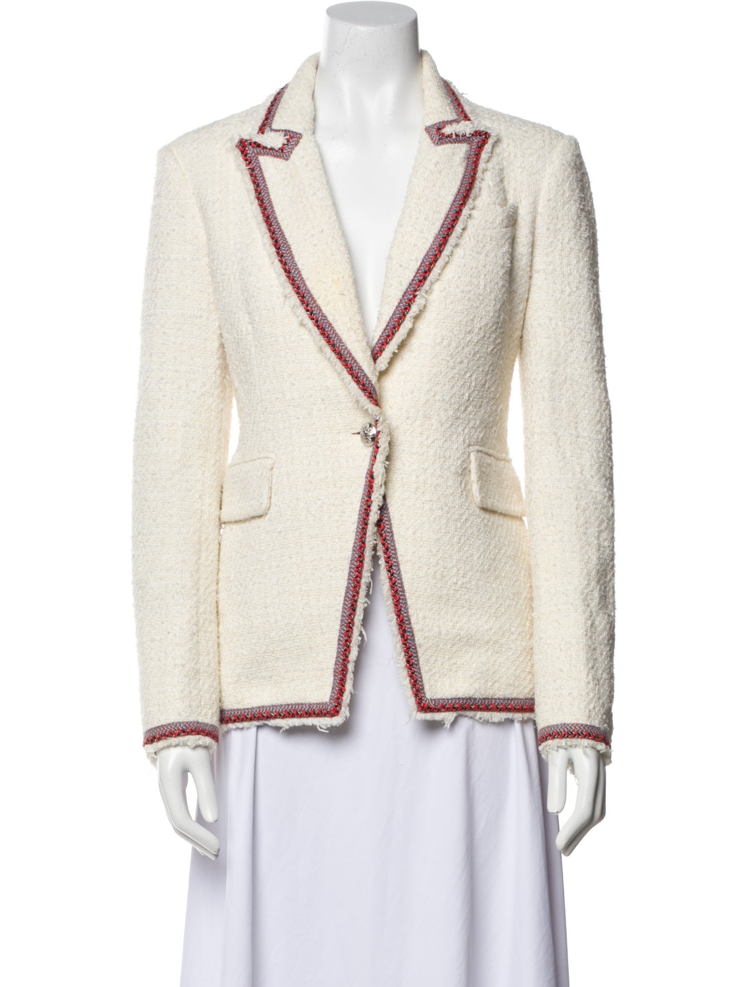 Veronica Beard Tweed Pattern Blazer