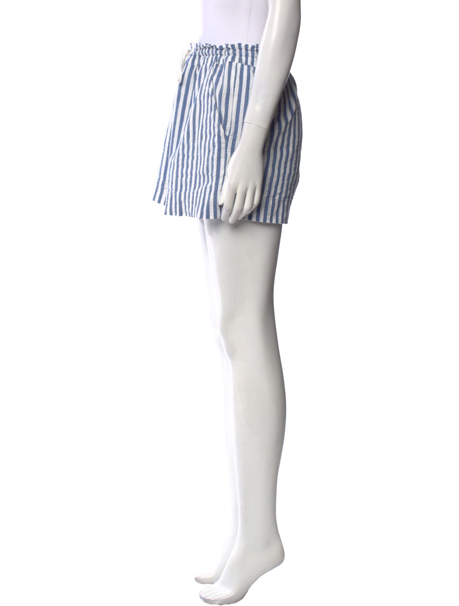 Veronica Beard Striped Mini Shorts