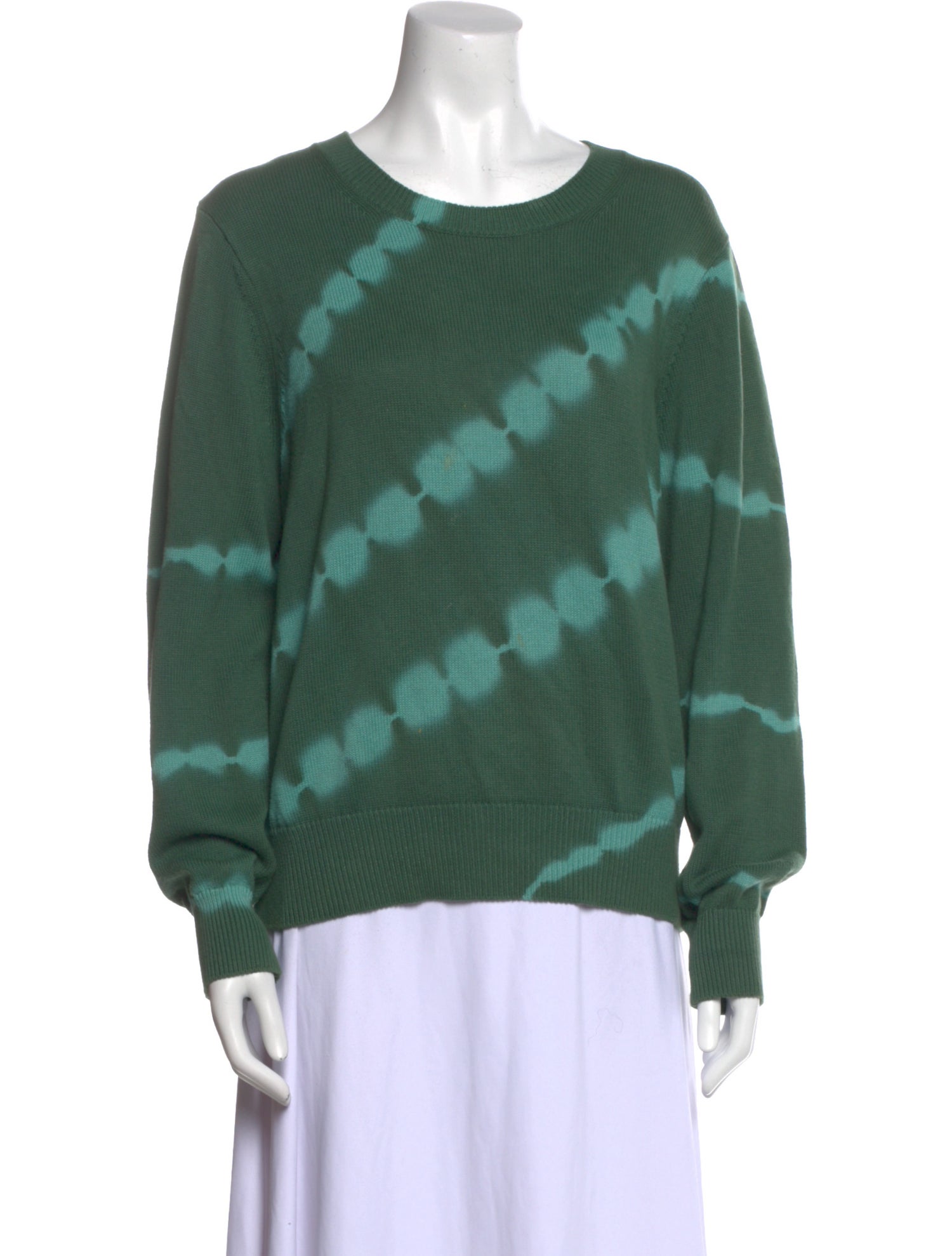 Veronica Beard Tie-Dye Print Crew Neck Sweater