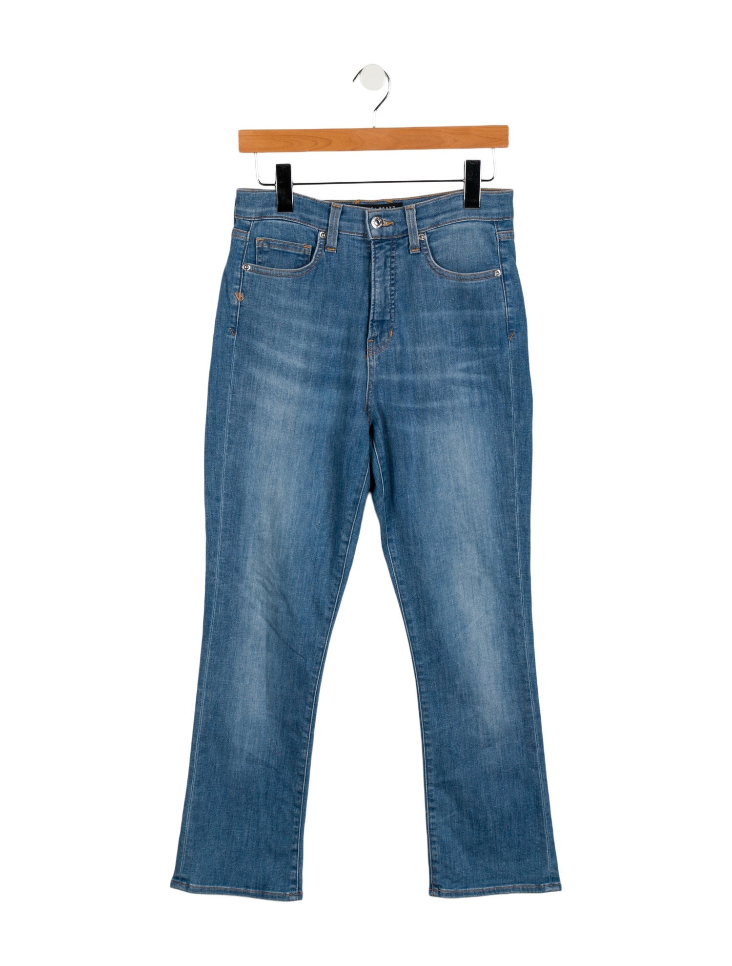Veronica Beard High-Rise Straight Leg Jeans