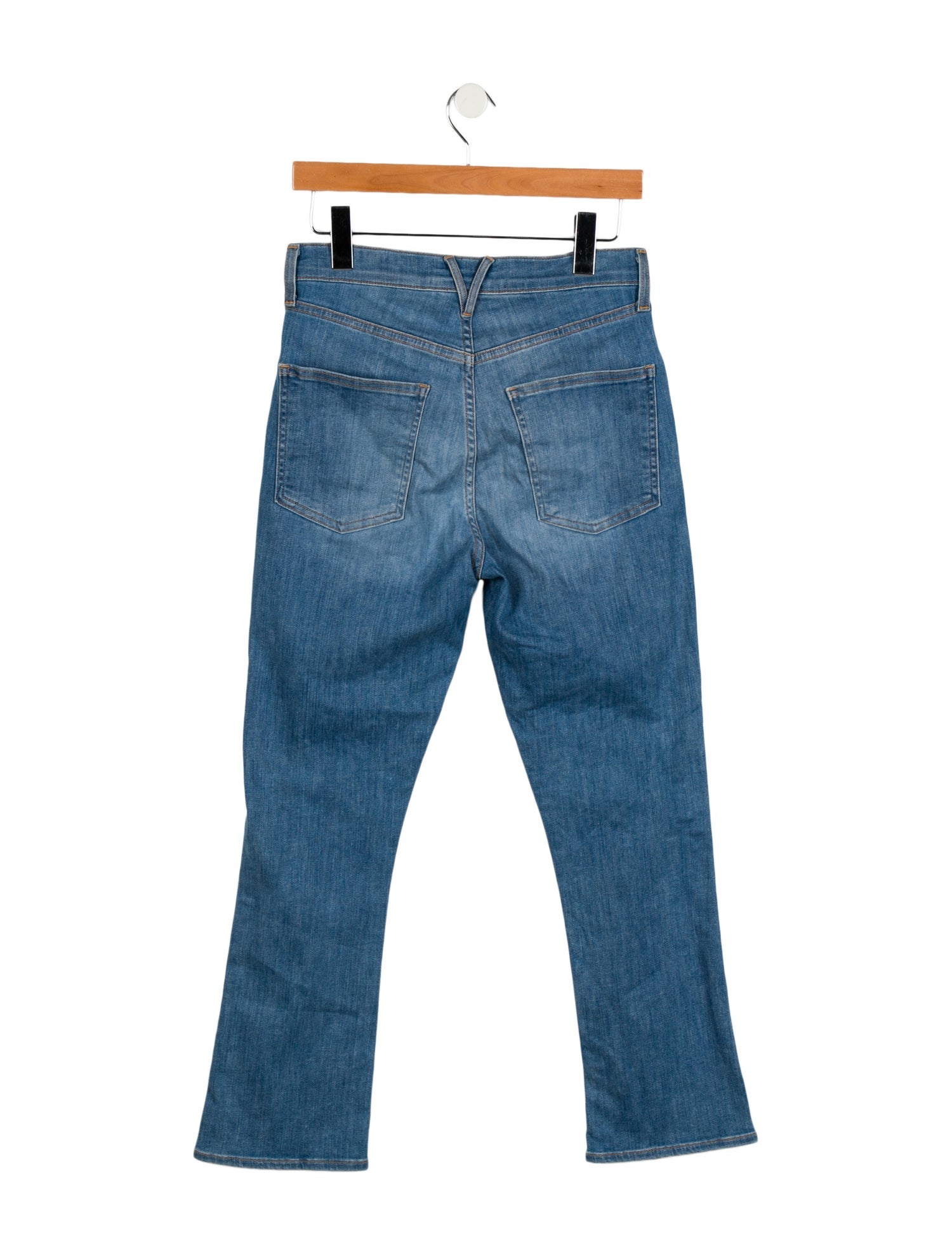 Veronica Beard High-Rise Straight Leg Jeans