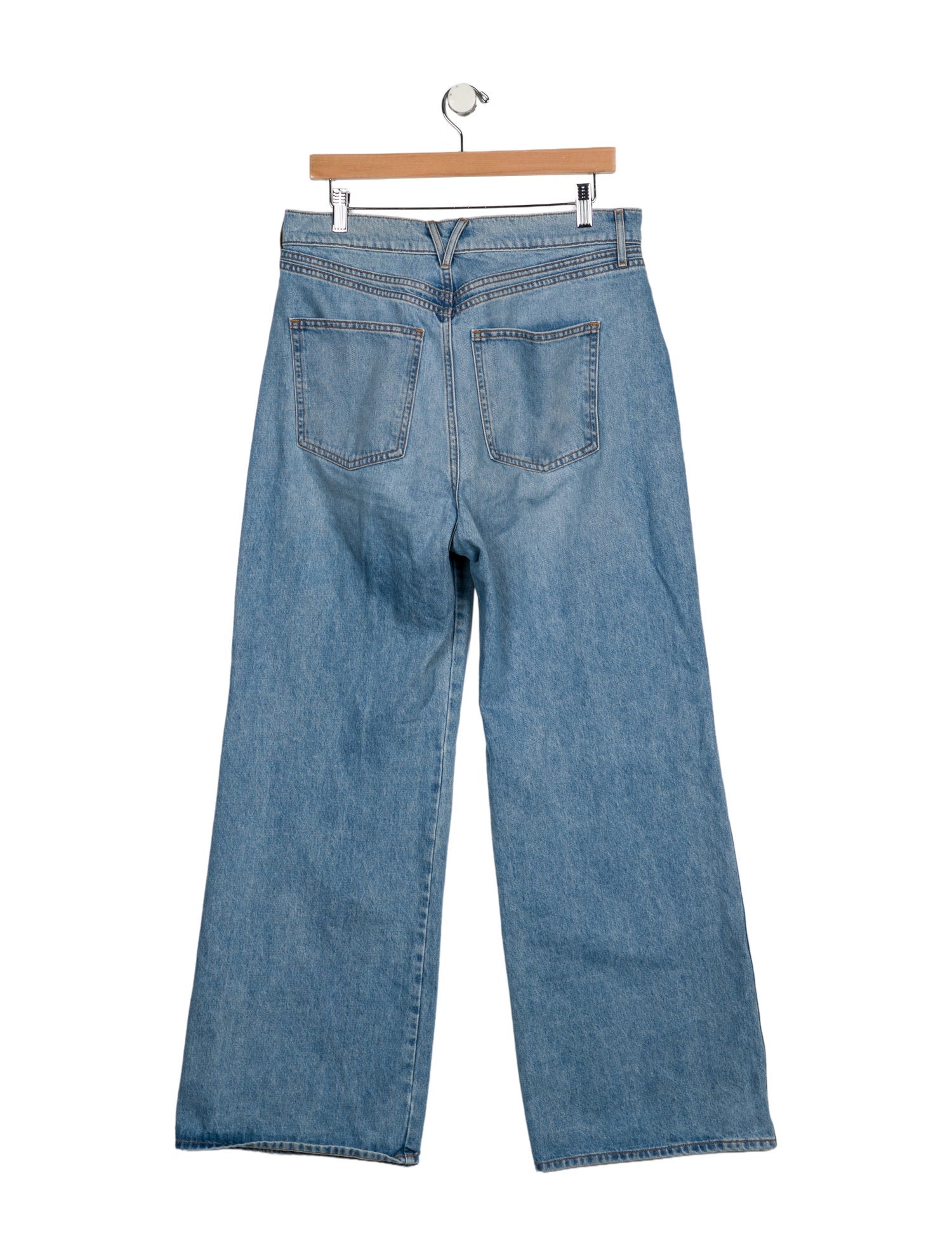 Veronica Beard High-Rise Wide Leg Jeans