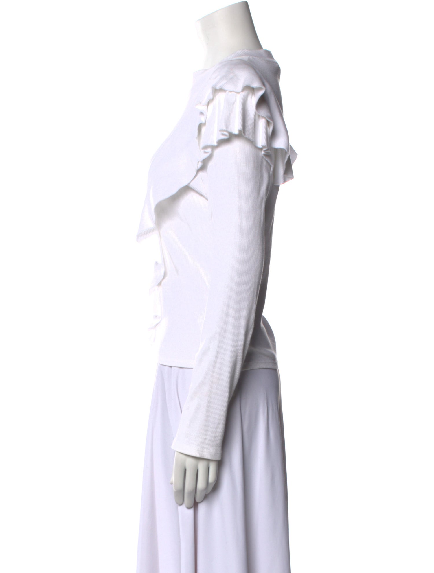 Veronica Beard Crew Neck Long Sleeve Top