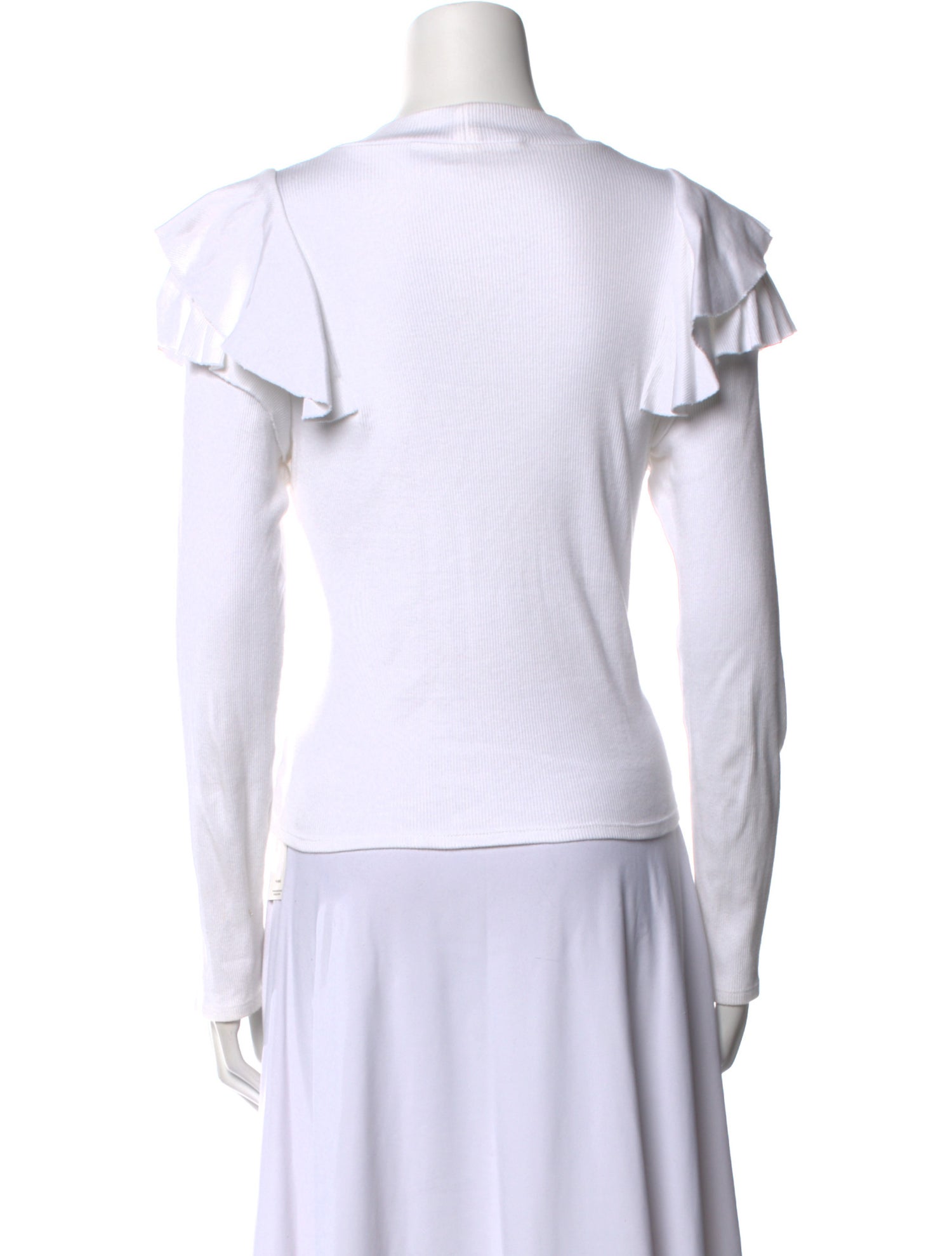 Veronica Beard Crew Neck Long Sleeve Top