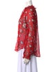 Veronica Beard Silk Floral Print Blouse