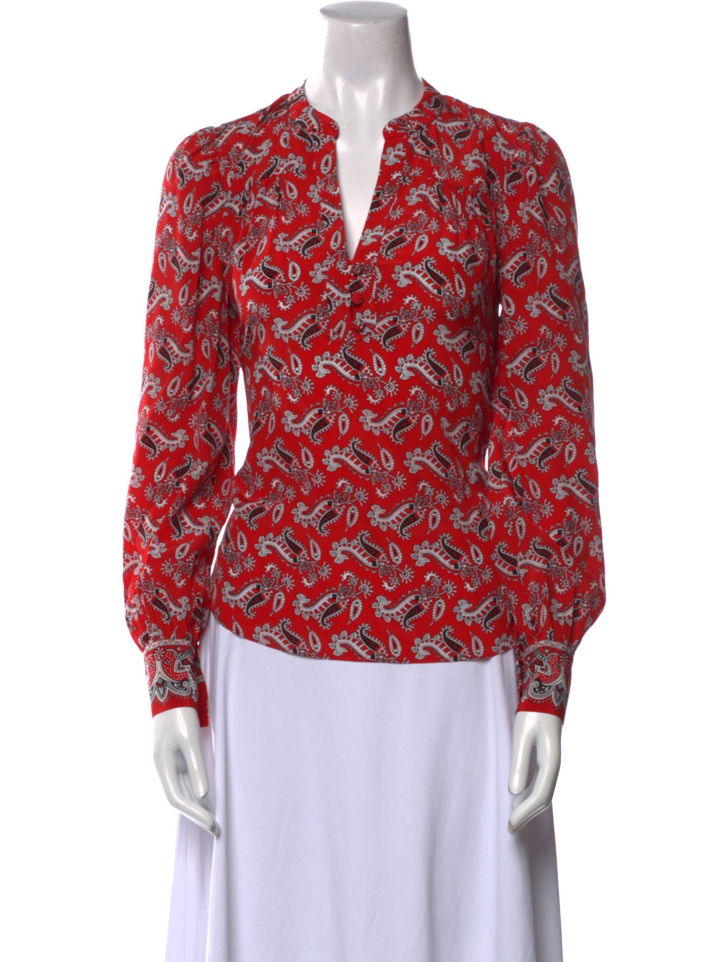 Veronica Beard Silk Printed Blouse