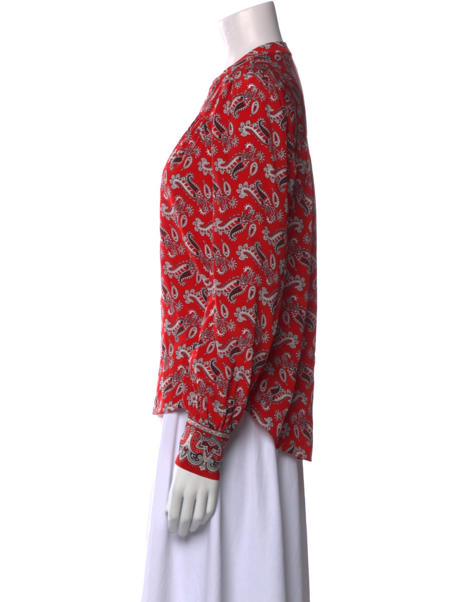 Veronica Beard Silk Printed Blouse