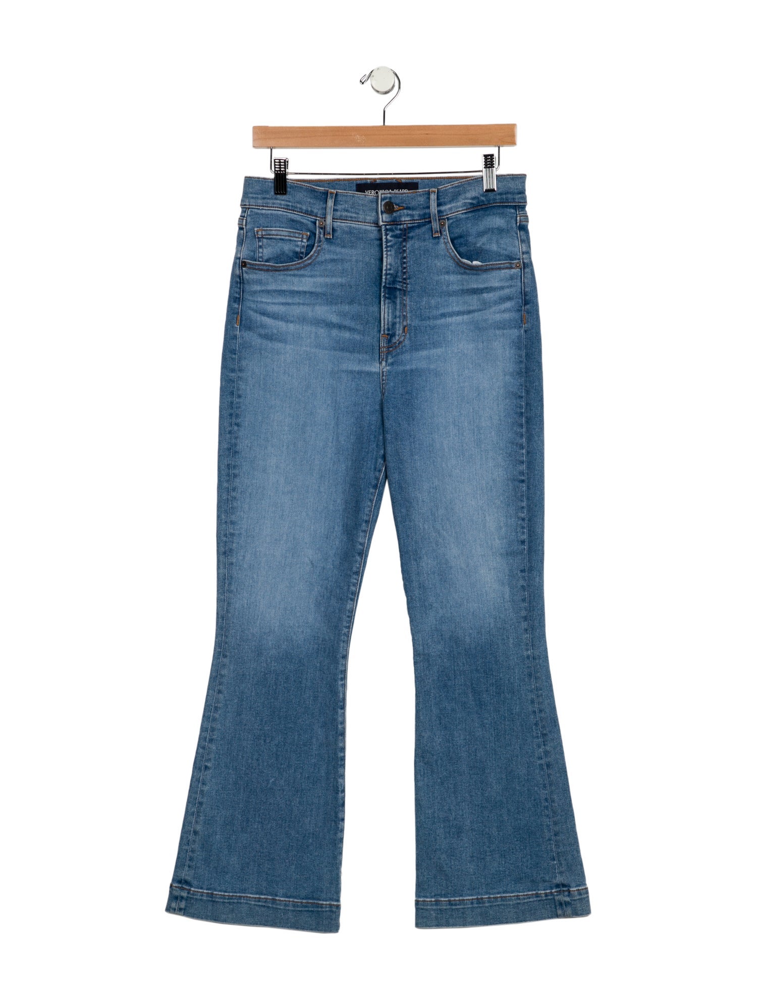 Veronica Beard High-Rise Wide Leg Jeans