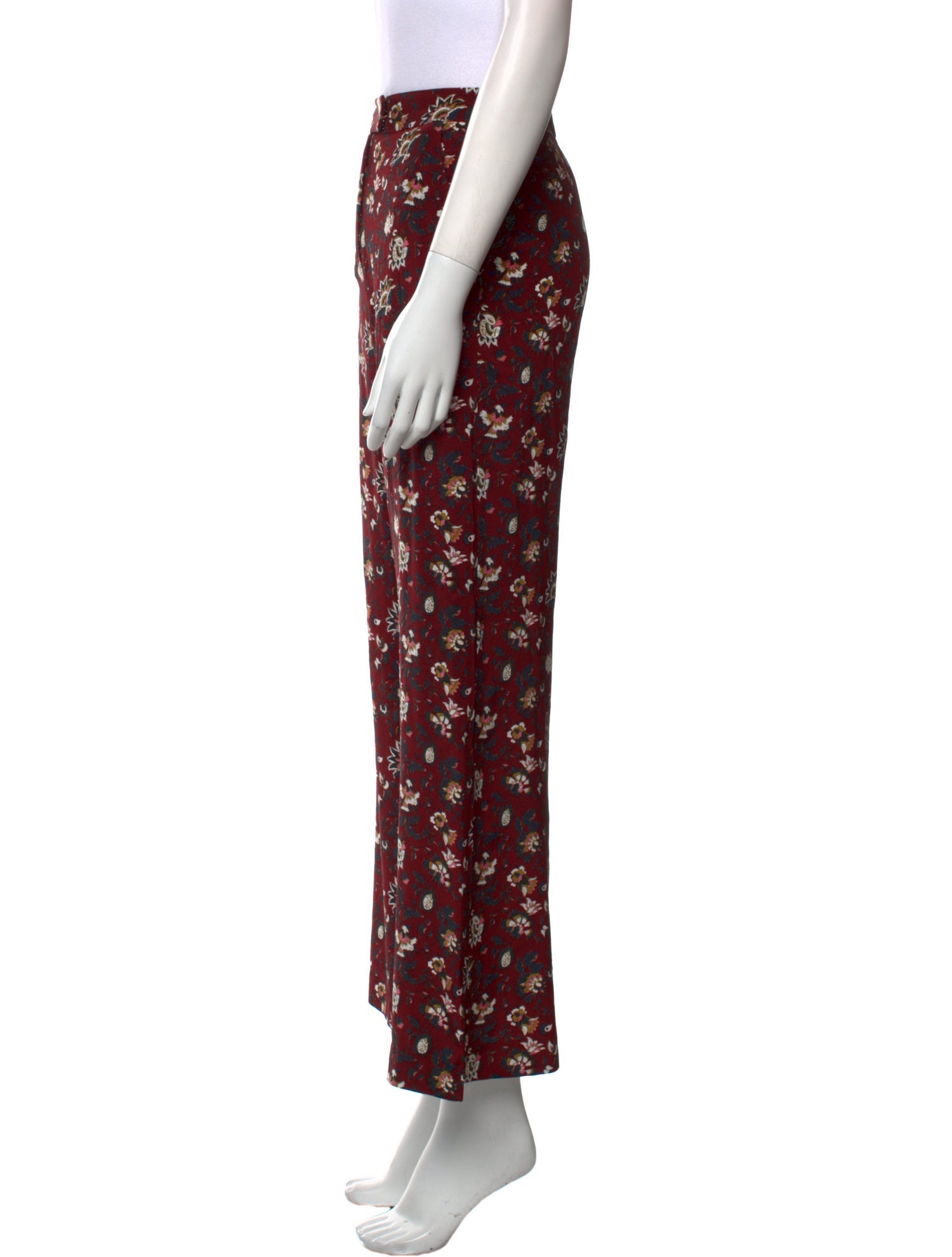 Veronica Beard Silk Wide Leg Pants