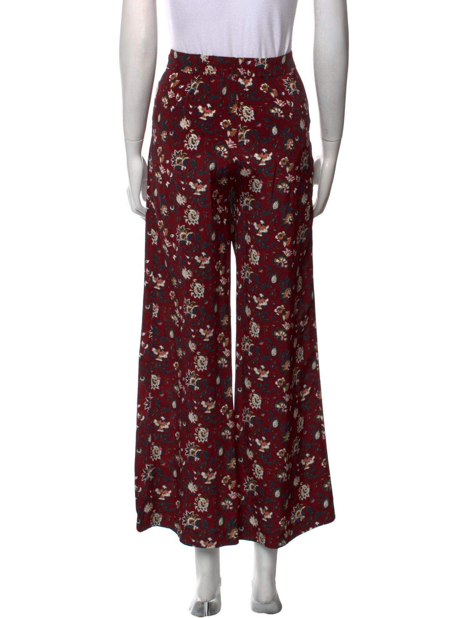 Veronica Beard Silk Wide Leg Pants