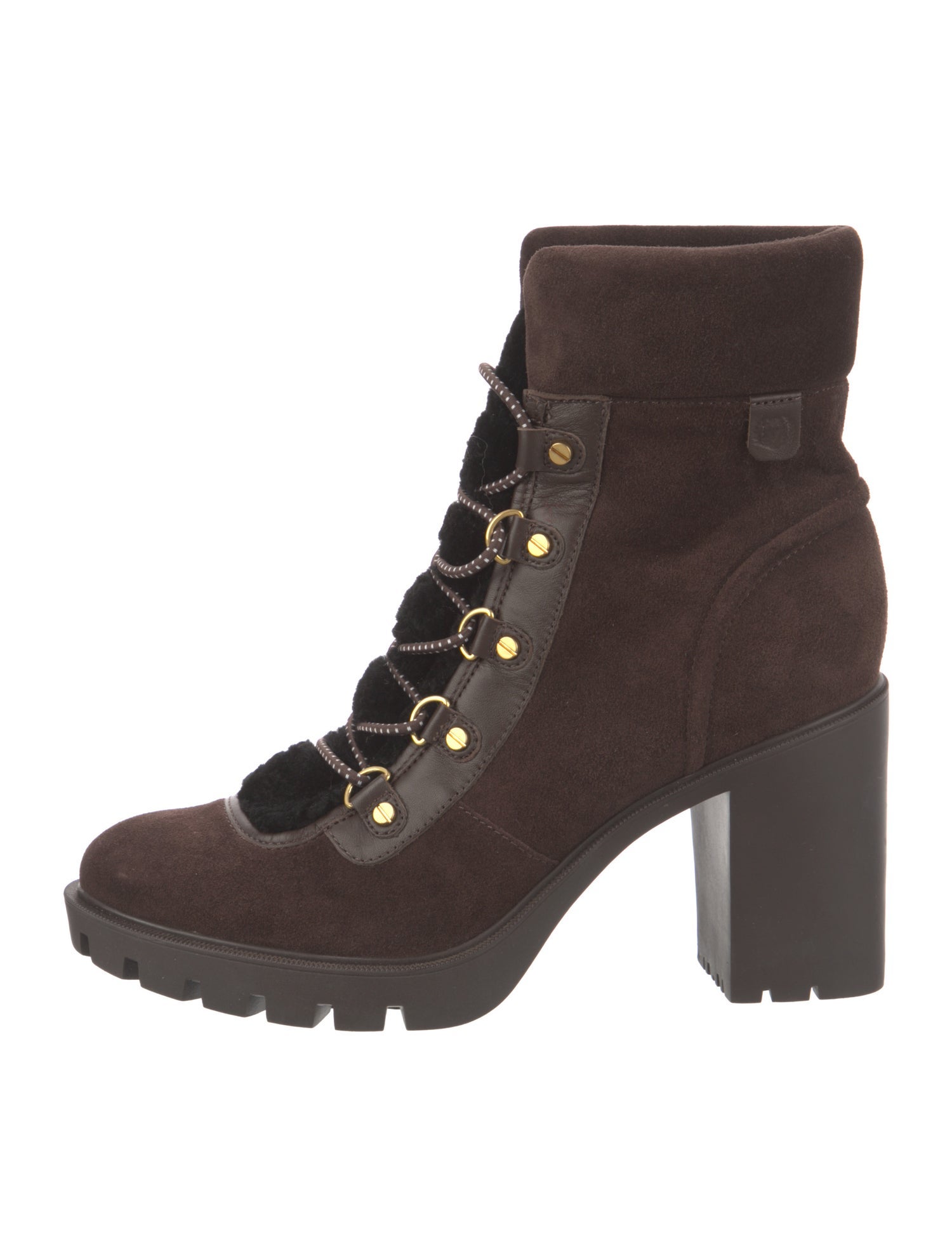 Veronica Beard Suede Lace-Up Boots