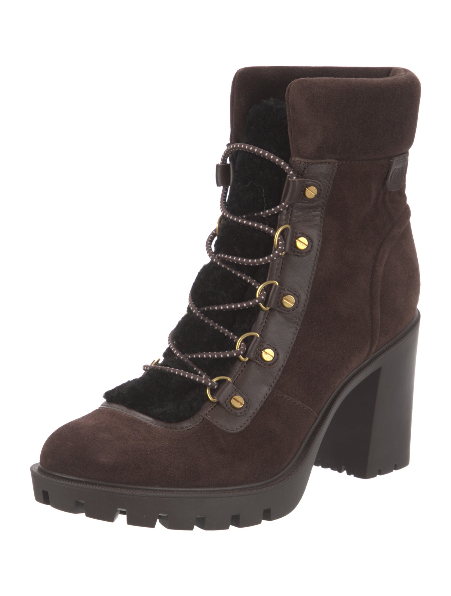 Veronica Beard Suede Lace-Up Boots