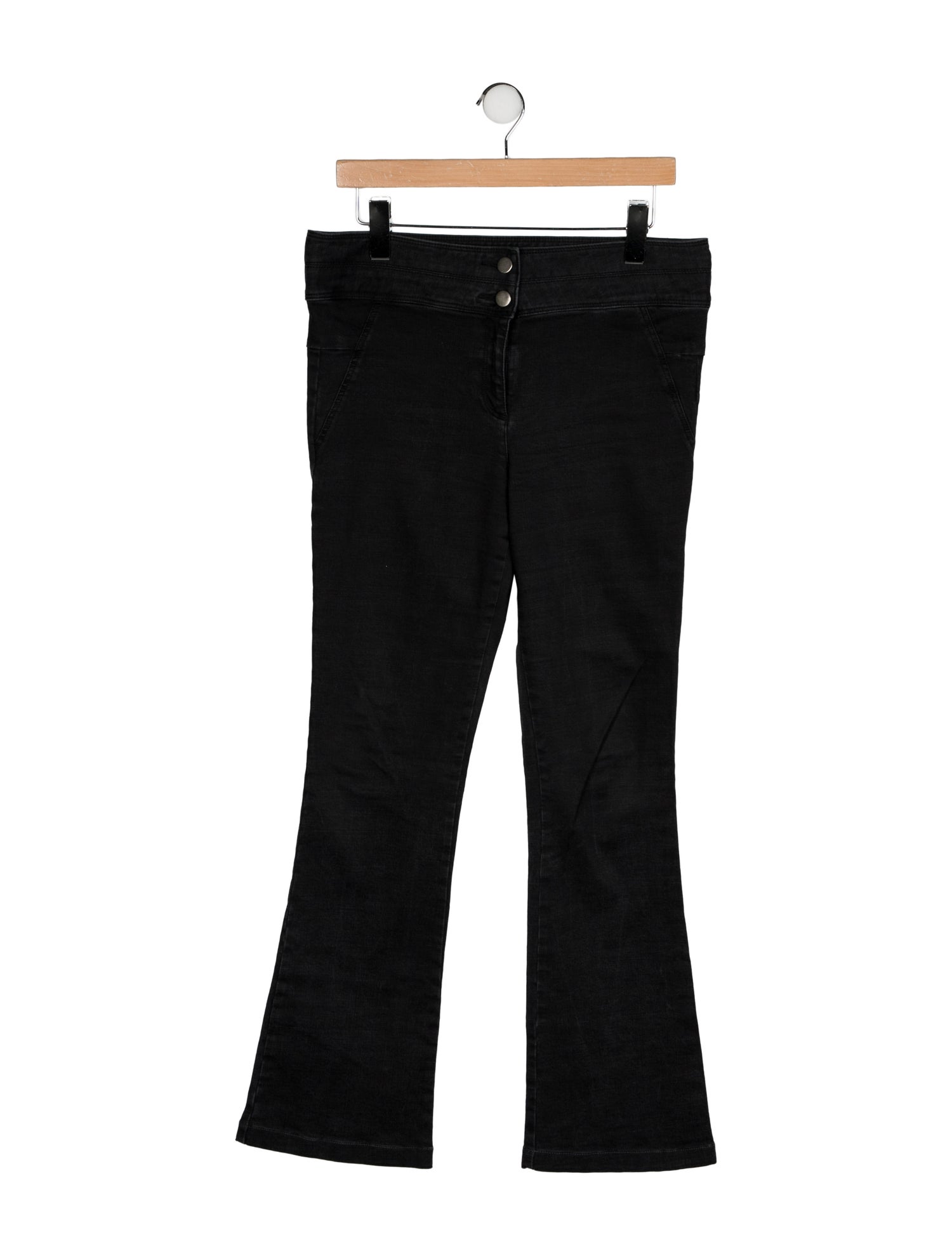 Veronica Beard Mid-Rise Wide Leg Jeans