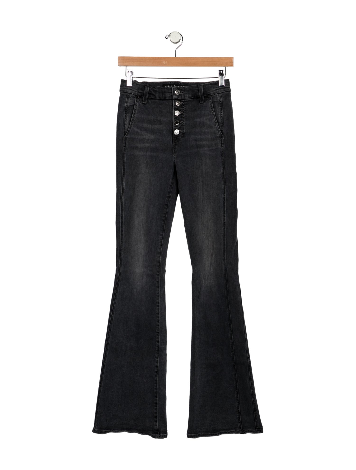 Veronica Beard Mid-Rise Wide Leg Jeans