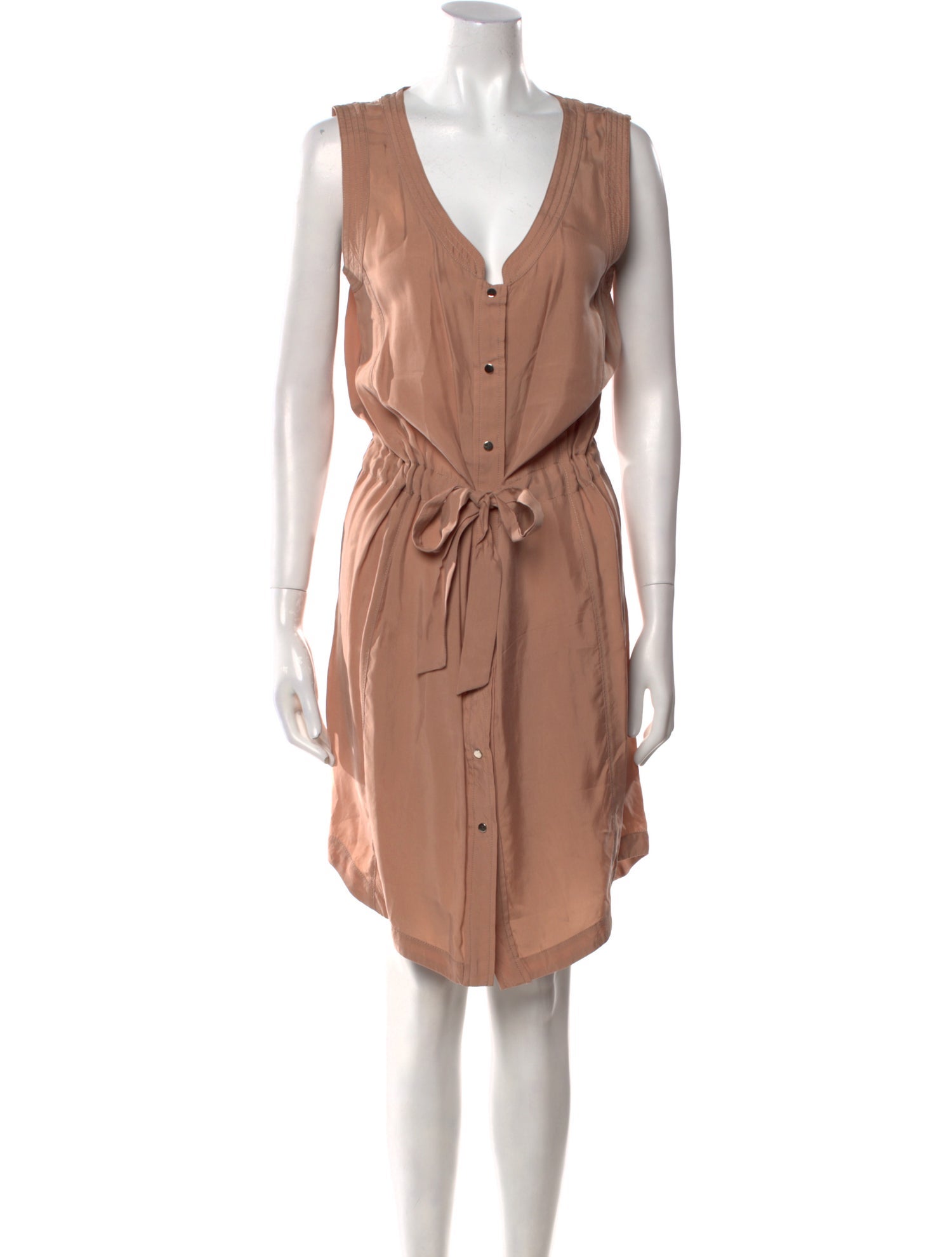 Veronica Beard V-Neck Knee-Length Dress