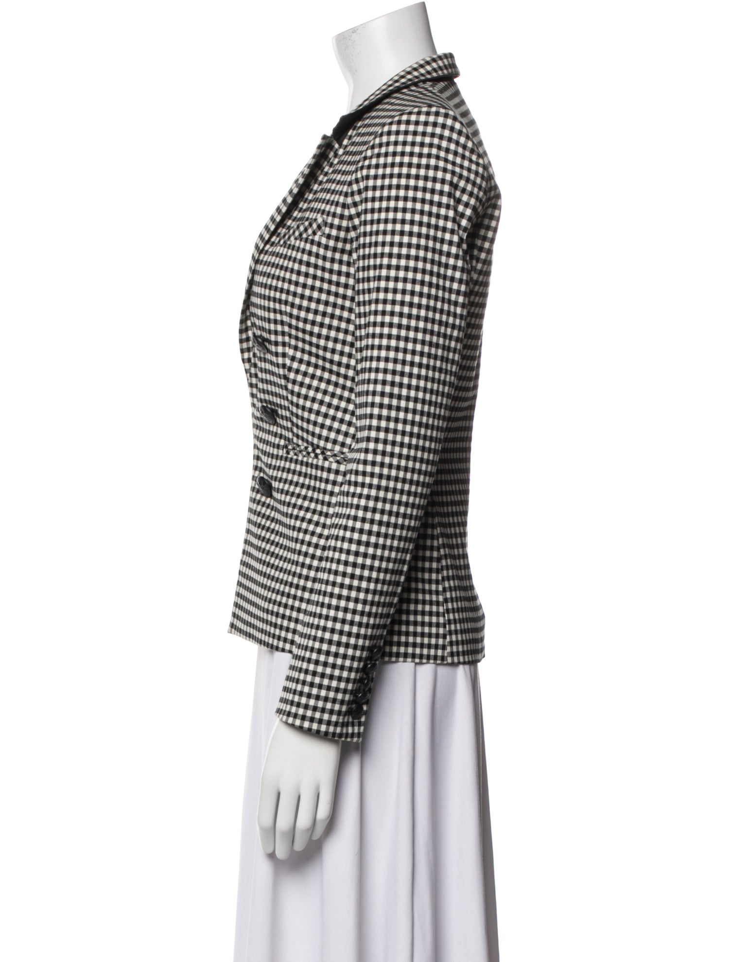 Veronica Beard Plaid Print Blazer