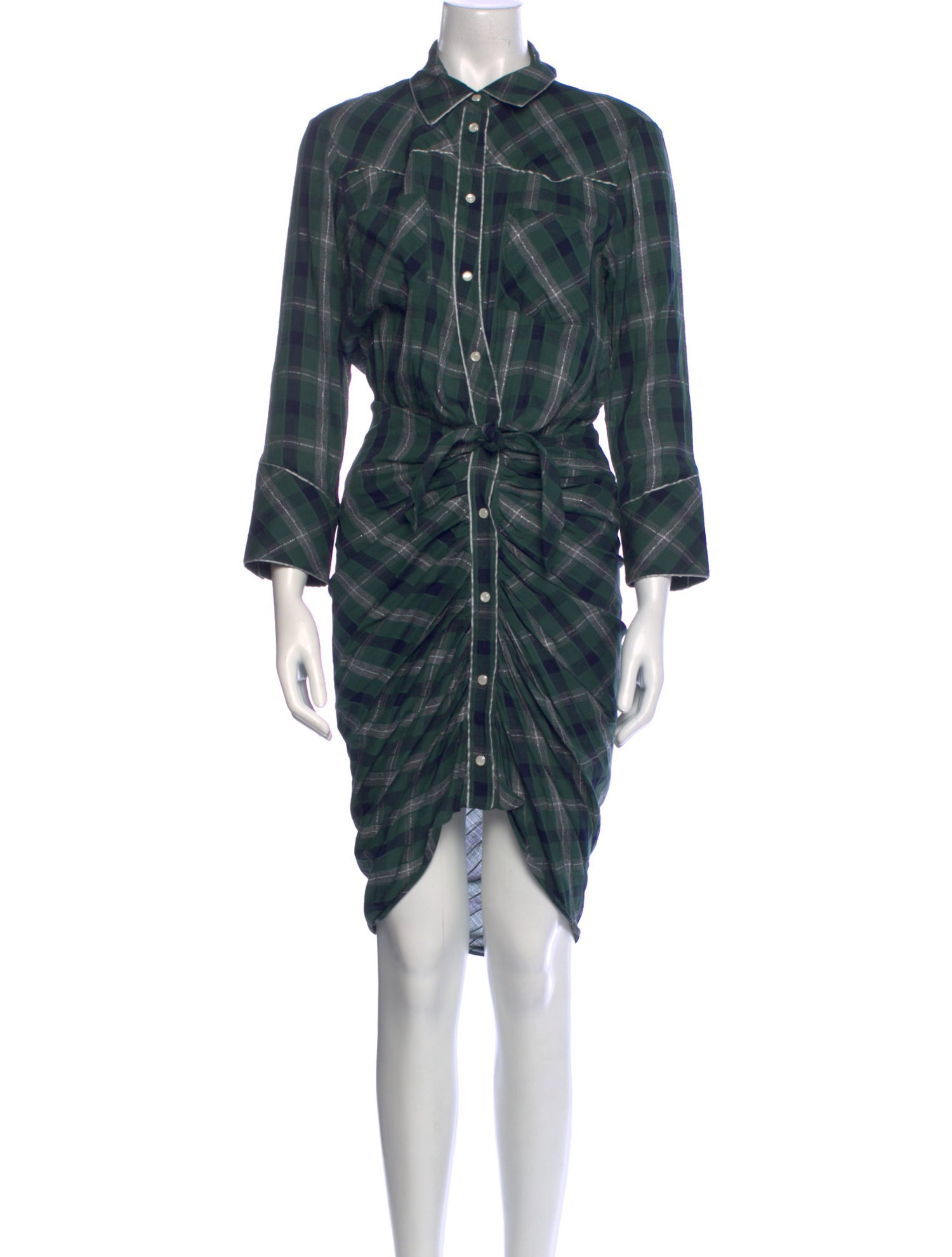 Veronica Beard Plaid Print Midi Length Dress w/ Tags