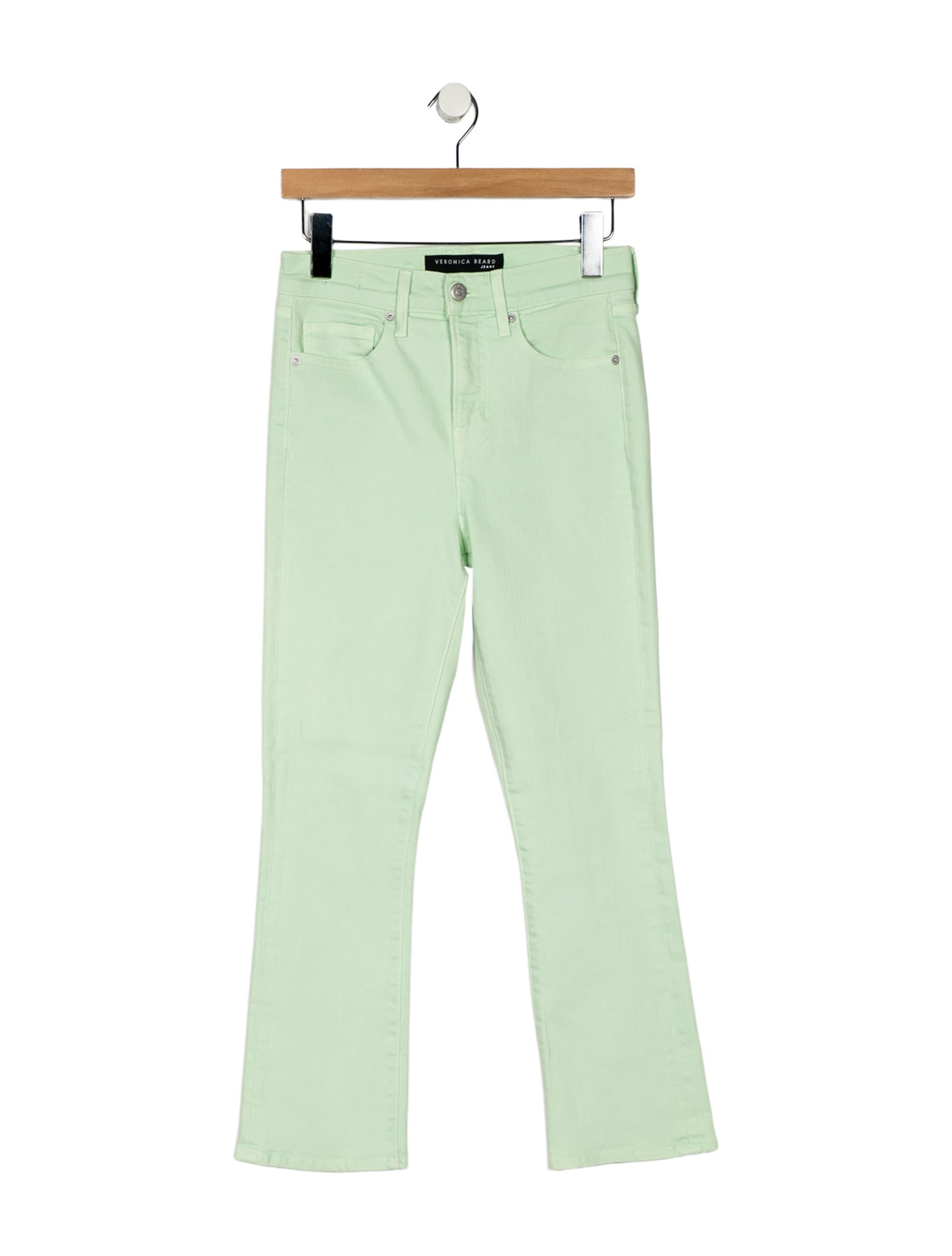 Veronica Beard High-Rise Straight Leg Jeans