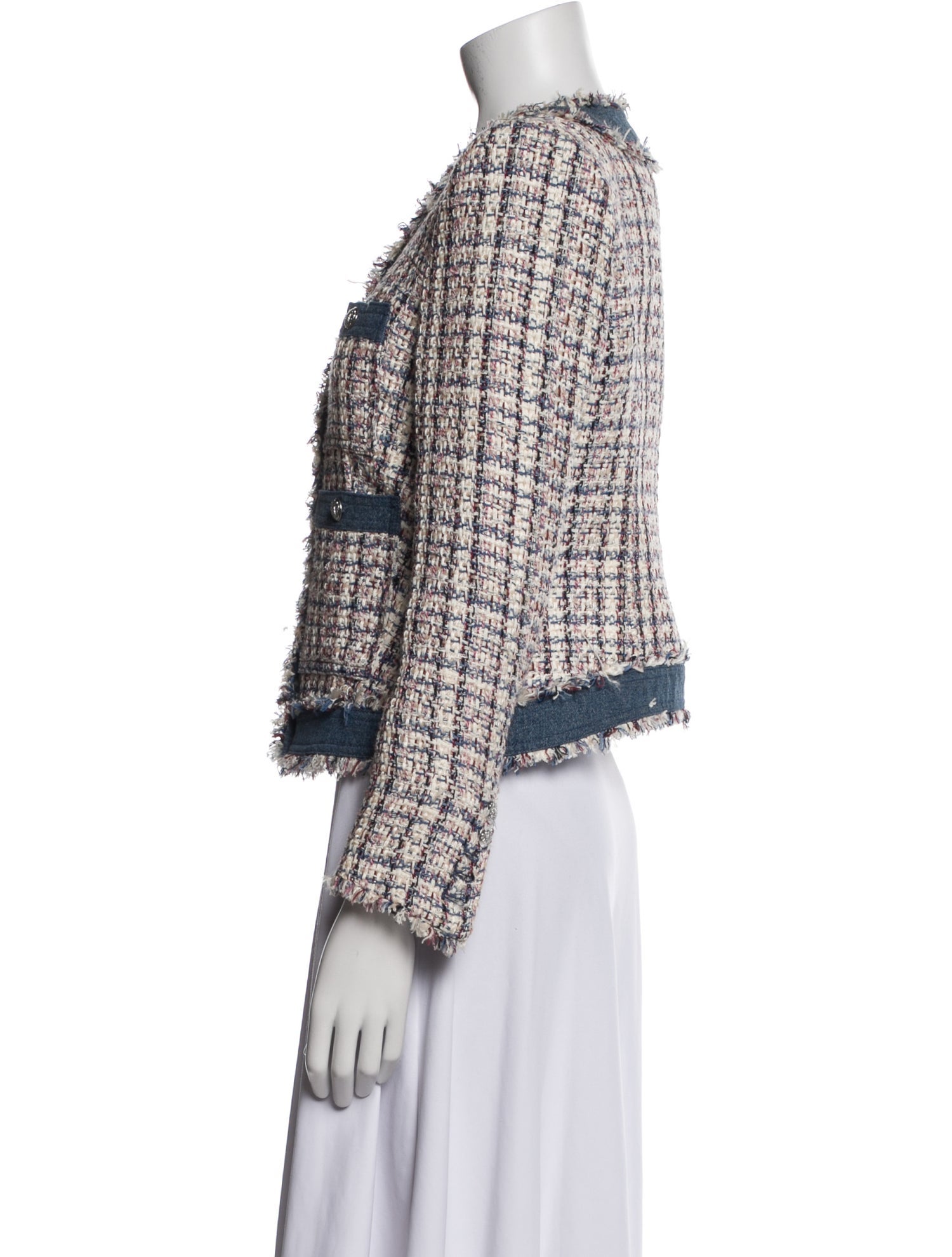 Veronica Beard Tweed Pattern Evening Jacket