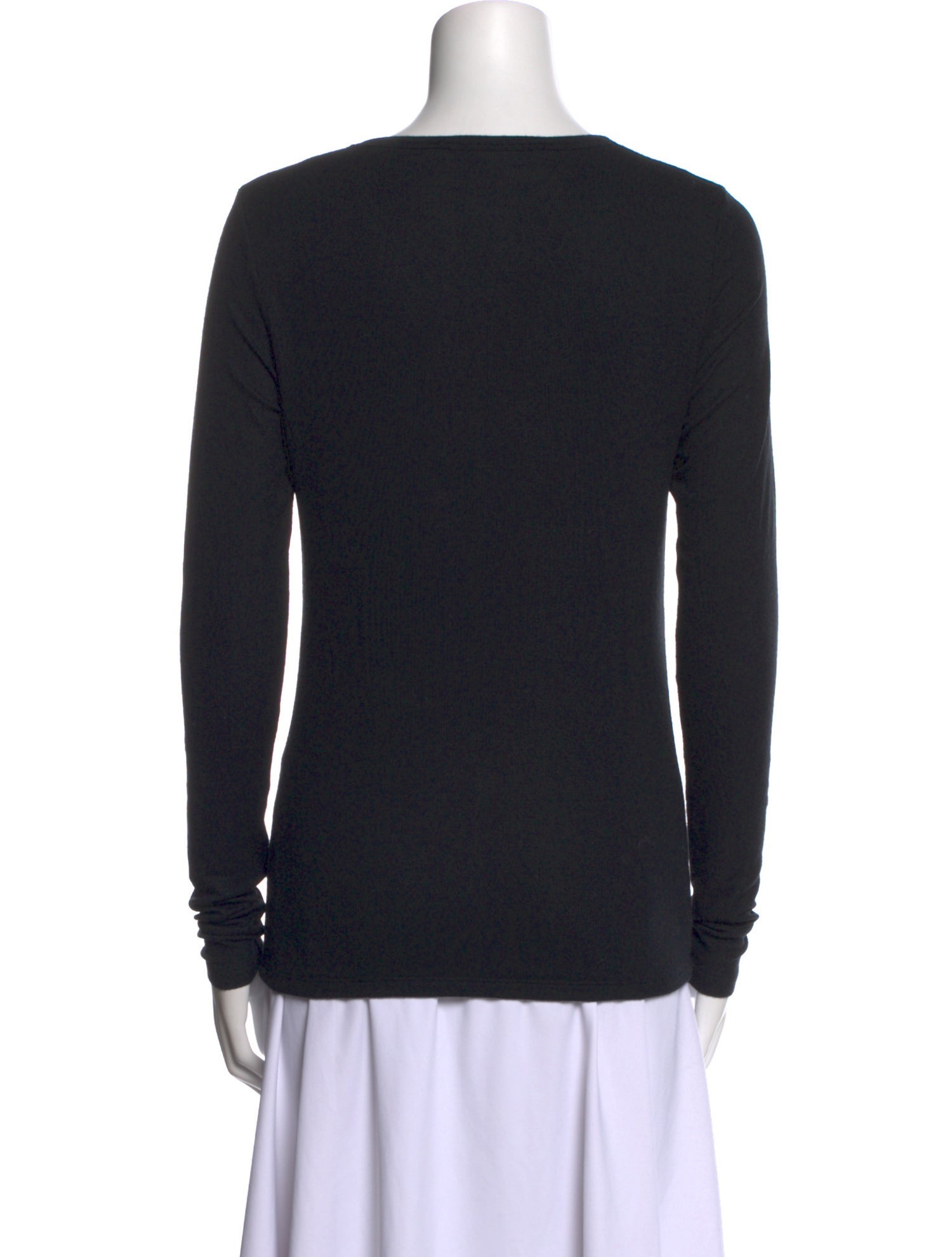 Veronica Beard V-Neck Long Sleeve Top