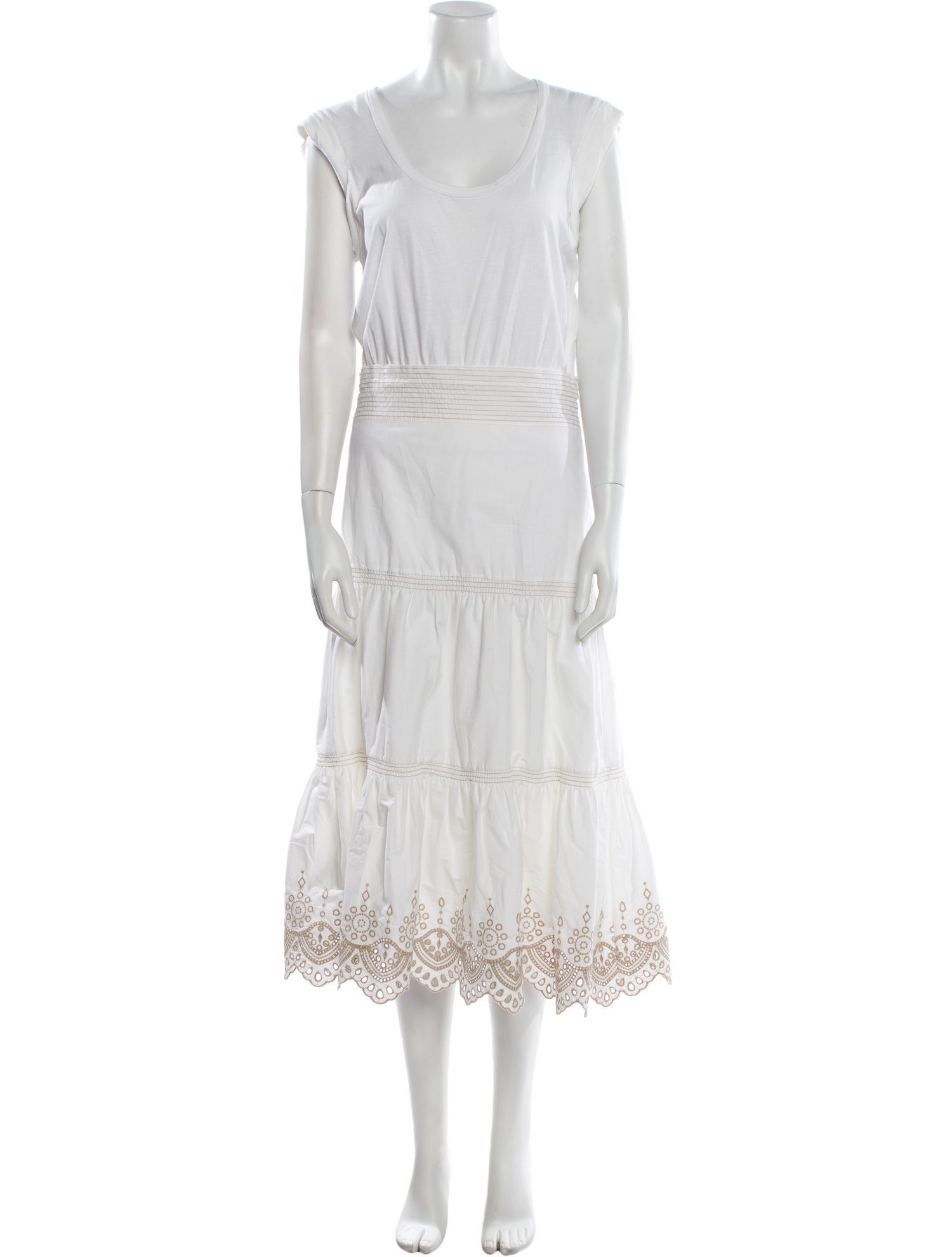 Veronica Beard Scoop Neck Long Dress