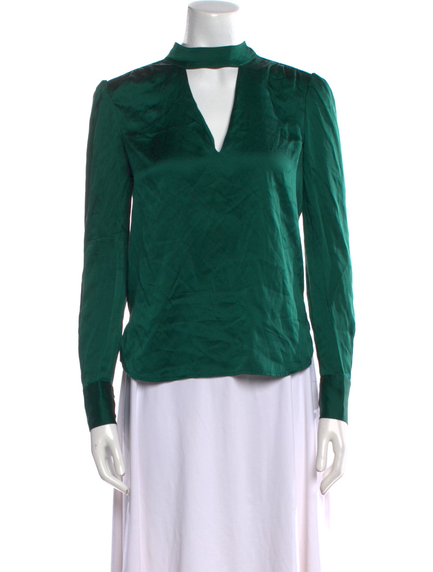 Veronica Beard Silk Mock Neck Blouse