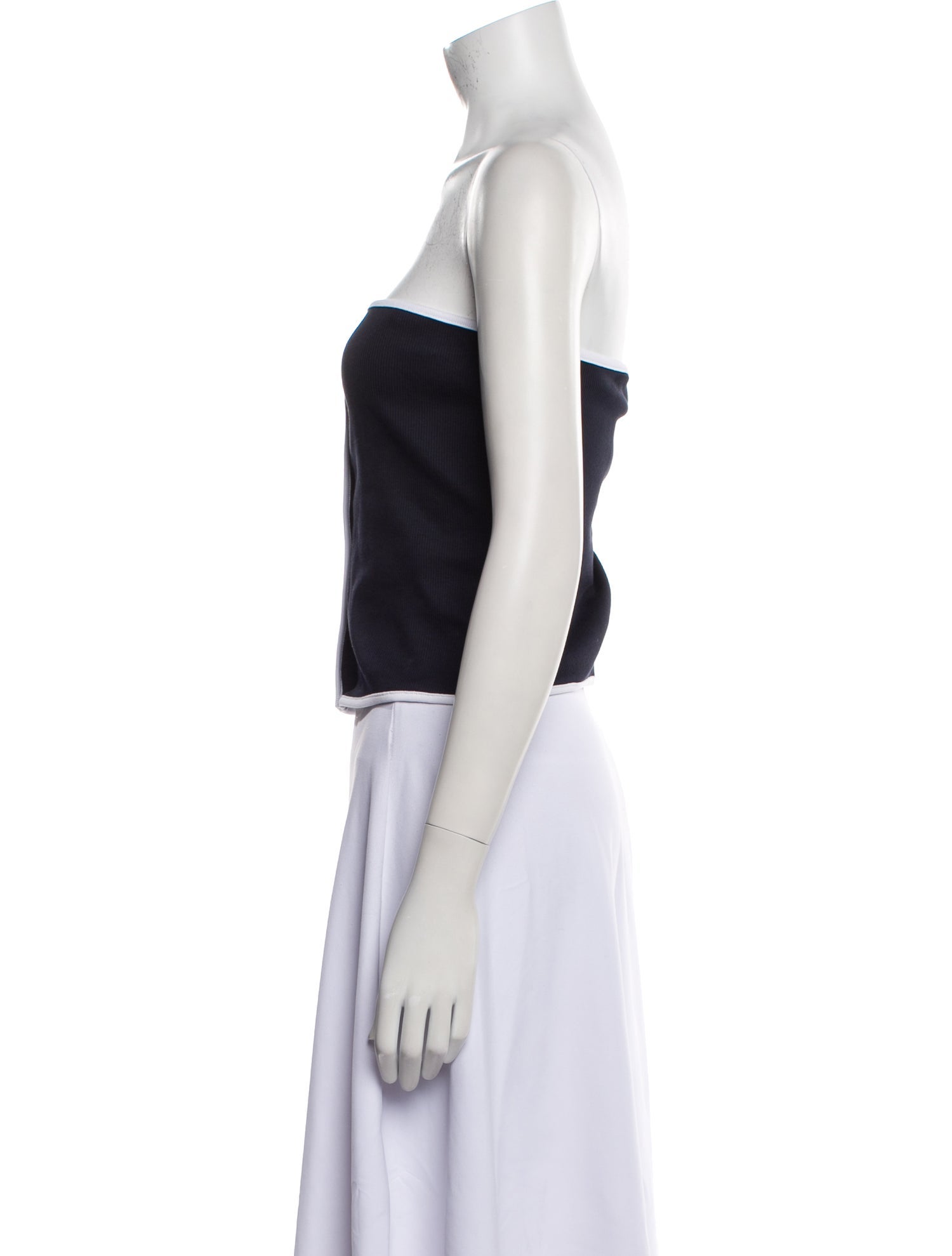 Veronica Beard Strapless Crop Top