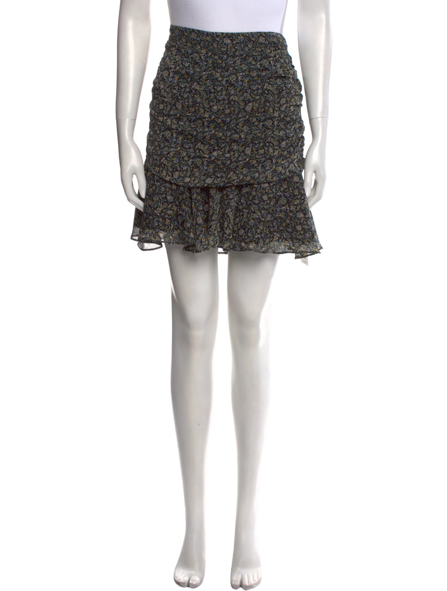 Veronica Beard Floral Print Mini Skirt